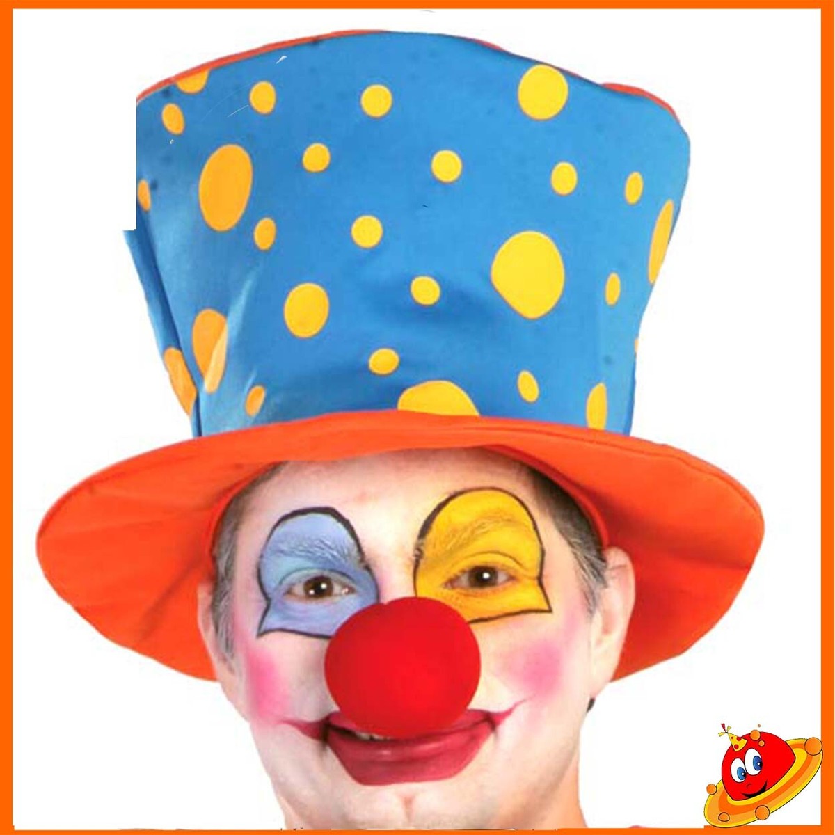 Travestimento Carnevale Party Cappello Cilindro Clown Pagliaccio