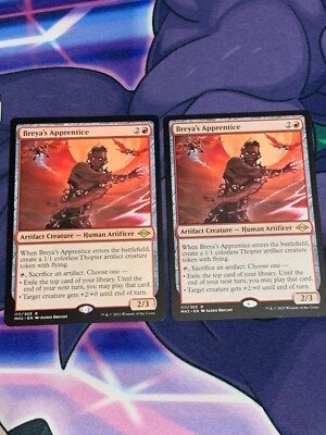 C2001 MAGIC GATHERING MODERN HORIZONS 2 BREYA'S APPRENTICE 2X 117 NM RARE