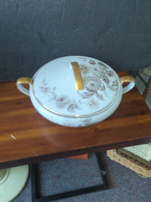 Vintag Morimura Noritake La Salle Bone China Japan Floral Covered Serving...