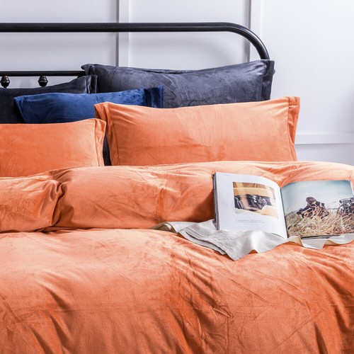 Ultra Soft Velvet 3 Piece Duvet Cover Set No Shedding, No Pilling, No Fading - Picture 58 of 65