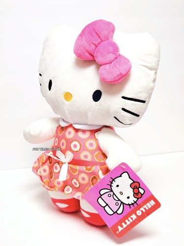 Sanrio Hello Kitty Cute Donut Dress Large 14" Plush Figure Stuffed Girl Toy Doll - Picture 2 of 6