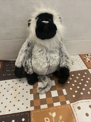 Ganz Webkinz Frosted Monkey Lemur Langur Primate Plush Toy NO CODE
