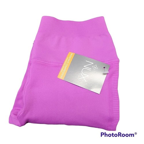 Nux Pinkish Purple Moderate Compression Leggings Women's Size Medium - Picture 4 of 6