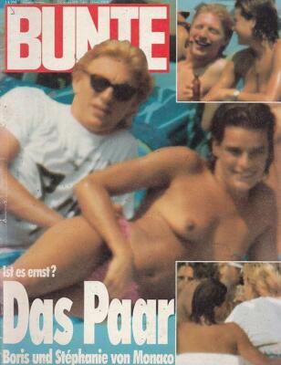 Bunte Stephanie von Monaco,Boris Becker,Johnny Hallyday,Pia Zadora