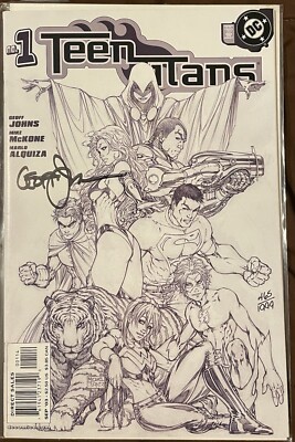 Teen Titans #1 4th Print Signed by Geoff Johns Dynamic Forces Michael Turner COA