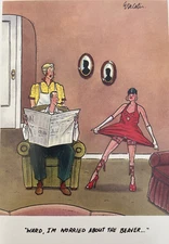 Leave it to Beaver -Eric Decetis Funny Birthday Card Greeting Card by NobleWorks