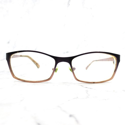 Prodesign Denmark 1258 c.3941 Eyeglasses Black Brown Rectangle Frame 49-15-135