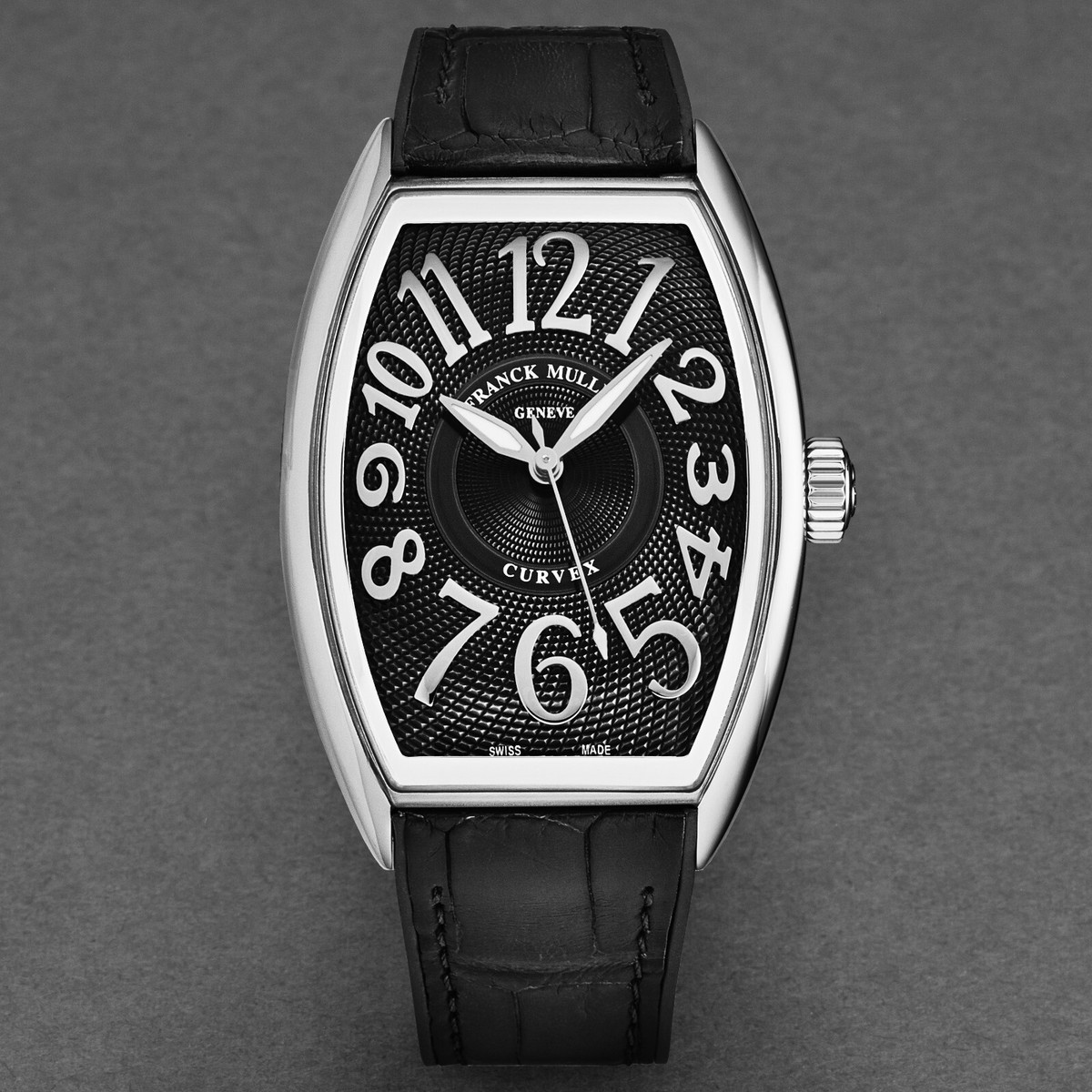 Franck Muller Men's 'Curvex CX' Black Dial Black Strap Automatic