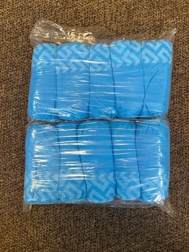 100 PK (50PR) Disposable Boot/Shoe Covers Large Non-Skid PP
