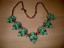 thumbnail 1 - Gorgeous J Crew Crystal and Faux Turquoise Gold Tone Statement Necklace