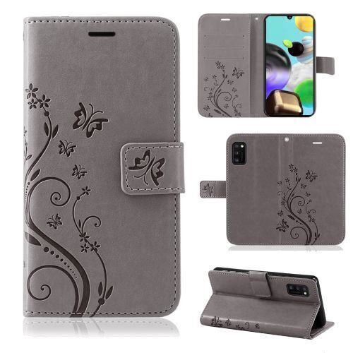 Handy Tasche FüR Samsung Galaxy A51 SM-A515 Flip Cover Wallet Case Etui Grau-image