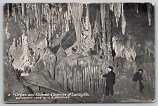 Old Men Play Music on Cave Formations in Caverns of Luray Virginia 1907 Postcard