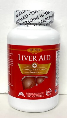 Infinite Liver Aid Advanced high potency Formula 300 Capsules USA.