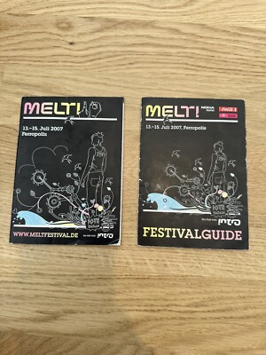 Melt Programmhefte Festivalguide 2007 Sammlung