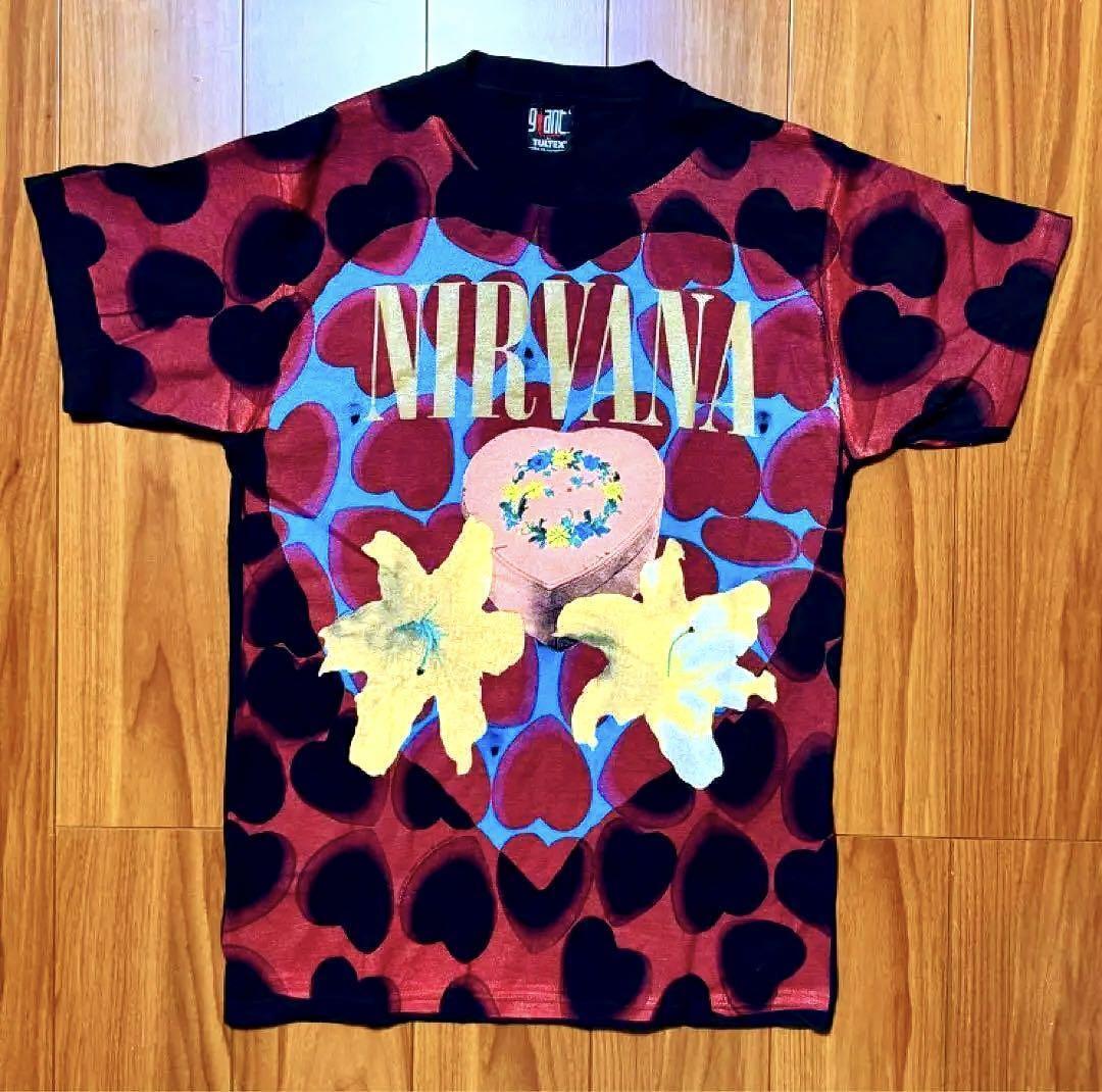 Nirvana Heart Shaped Box Tee Deadstock Vintage T-shirt L Nirvana Heart Shaped Box Tee Deadstock Vintage T-shirt L