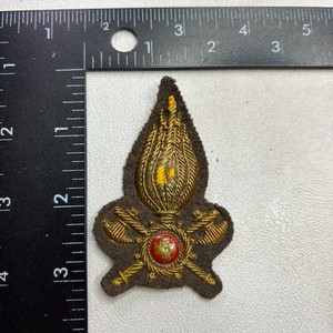 Vtg Kinda Rough ? VIGILI DEL FUOCO Gold Bullion Italy Patch (Firefighter) 58ST