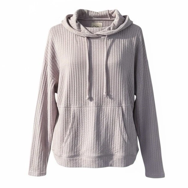 Chaser Hoodie Size Medium Secret Lilac Purple Waffle Knit CW7870
