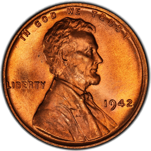 1942 Lincoln PCGS (CAC) RD 67+ - Picture 3 of 4