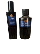 Bath & Body Works Eau So Navy (Ginger) Cologne Mist & Body Wash/Shower Gel Set