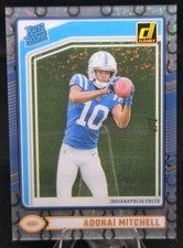 2024 Panini Clearly Donruss Football #71 Adonai Mitchell /7 Rated Rookie Colts 