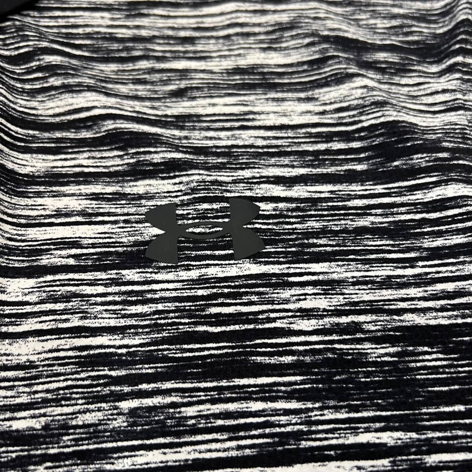 Camisa Polo Under Armour Iso Chill Para Hombre Grande Negra Blanca Golf Atlética Foto 3 de 4