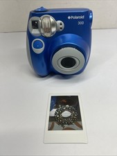 Polaroid 300 Blue Instax Mini Instant Camera Tested - Working -