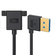 Right Angled DisplayPort 1.4 Extension Cable DP Male to Female 8K 60hz 30cm