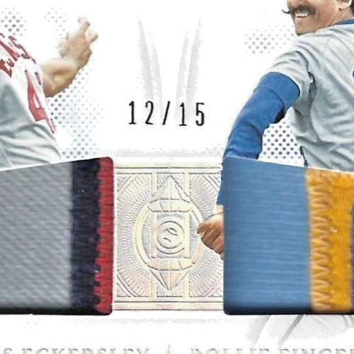 Dennis Eckersley Rollie Fingers 2022 Panini impecable doble reliquias parche 12/15 💲 Foto 2 de 3