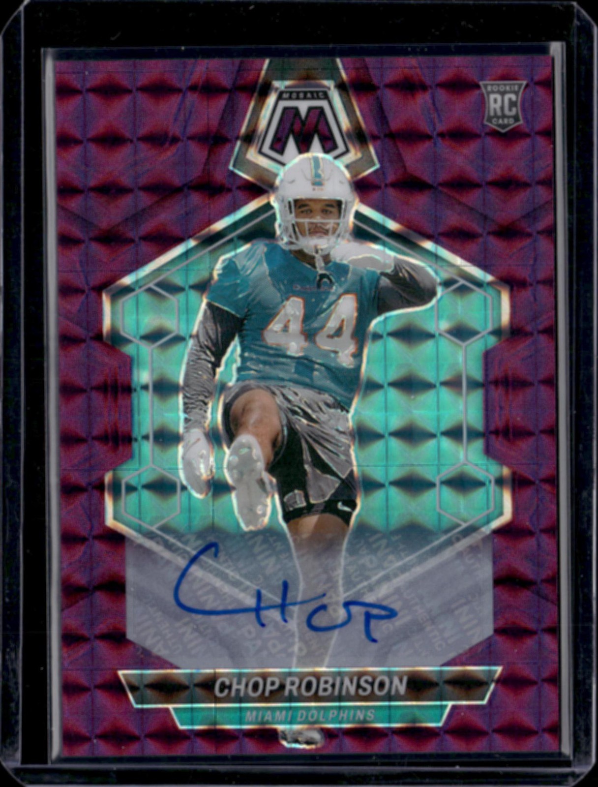 2024 Panini Mosaic #321 Chop Robinson Mosaic Purple #/49