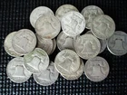 ROLL of (20)  90% Silver Franklin Half Dollars - MIXED DATES/MINTS from 1950s