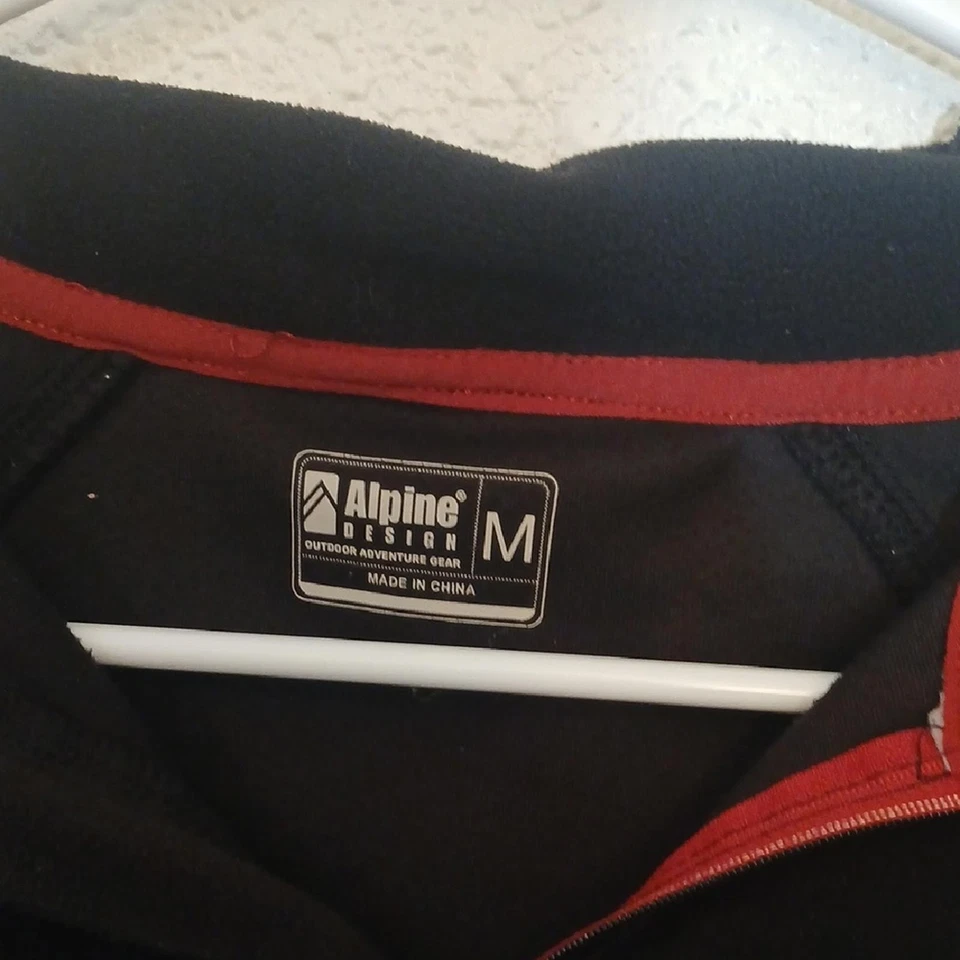 Make Offer Alpine Design Black Zip Up Sweater with Stand-Up Collar - Image 2 of 3