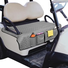 Golf Cart Seat Covers, Universal Golf Cart Seat Towel Blanket with 4 Front Pocke