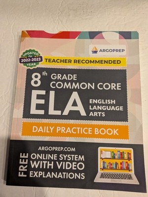 8th Grade Common Core ELA Daily Practice ArgoPrep 2022-23 Wrkbk (WATER DAMAGE)