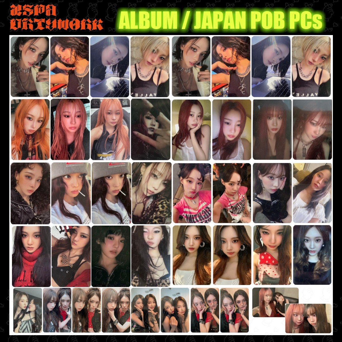 aespa Dirty Work Worker Code Case ALBUM Photocard POB WMS