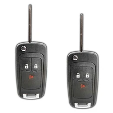2x Key Fob Remote Flip for 2013-2015 Chevrolet Spark (A2GM3AFUS03, 95233524)