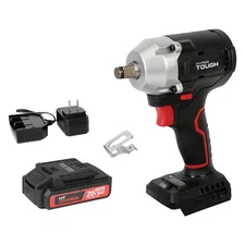 Hyper Tough 20V Max Compact Brushless 1/2-inch Impact Wrench with 2.0Ah