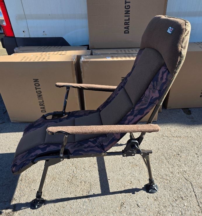 Patriot Camo Carp Big Lazy Armchair Recliner Chair Fishing Camping RRP £119.99