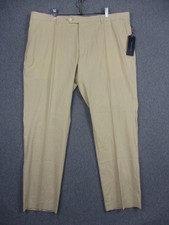 NEW Tommy Hilfiger Pants Mens 42x30 Beige Linen Blend Dress Slacks HATHPA0L0024
