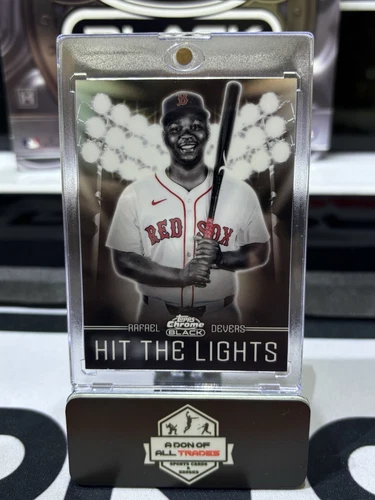 2025 Topps Chrome Black Case Hit Rafael Devers Hit The Lights SSP RedSox 🔥🔥