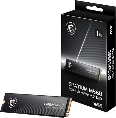 MSI SPATIUM M560 - SSD intern - 1 TB - PCI Express 5.0 x4 - NEU - OVP - 19%