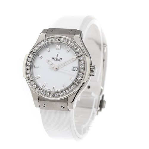 HUBLOT CLASSIC FUSION TITANIUM 581.NE.2010.RW.1104 33mm Ti/Rubber White #C16578