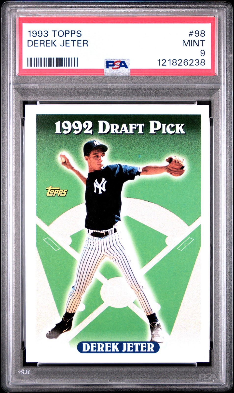 1993 TOPPS #98 DEREK JETER ROOKIE RC PSA 9