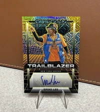 2024-25 Panini Obsidian Spike Lee Galaxy Ink Signature Gold Auto 06/10 Knicks