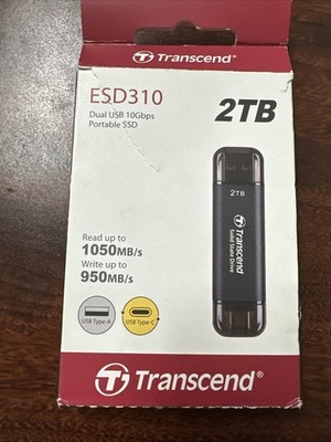 *OPEN BOX* 2TB Transcend ESD310C Dual USB Portable SSD (USB Type-A and Type-C)
