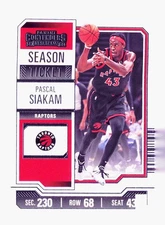 2023-24 Panini Contenders #30 Pascal Siakam Toronto Raptors