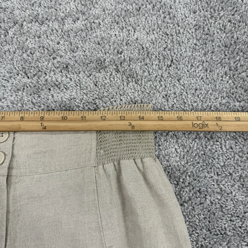 Maxi Falda Cabi Lino Para Mujer L Avena Boho Lagenlook Cottagecore Playa Foto 3 de 4