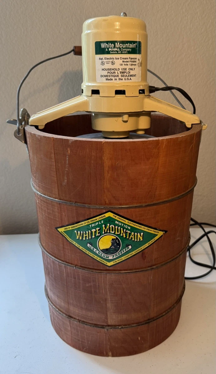 Vintage White Mountain 6 Qt. Electric Ice Cream Freezer MODEL