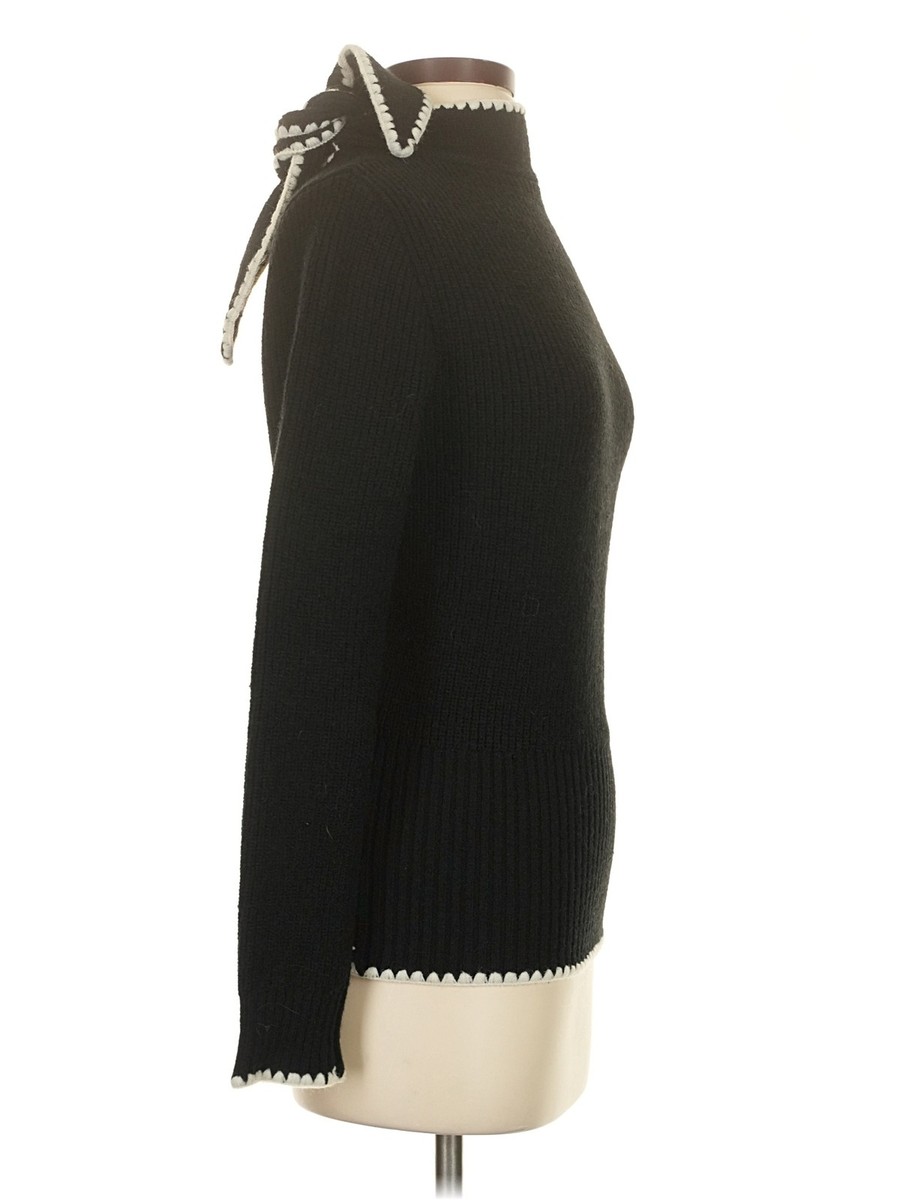 Cider Women Black Turtleneck Sweater XS View 3