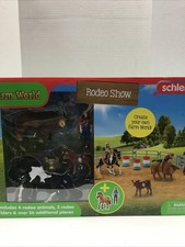 Schleich Rodeo Show 42-Piece Rodeo Toys Playset with Cowboy Toys and Cowgirl