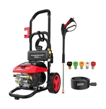 PowerSmart DB1002 2600 PSI Electric Pressure Washer with Induction Brushless ...